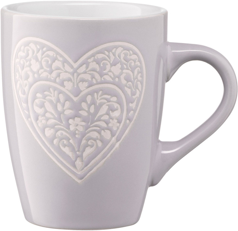 Чашка ARDESTO Heart 330 мл Сіра (AR3467GR)